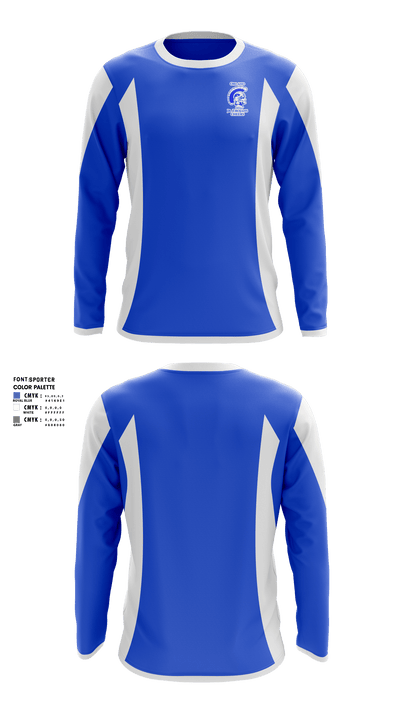 Orland Jr Trojans Cheer 6207473 Long Sleeve Performance Shirt - 3