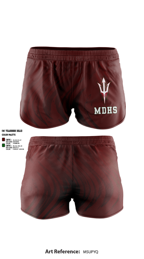 Womens Shorts, Mount Diablo High School Swimming, Swimming, Teamtime, Team time, sublimation, custom sports apparel, team uniforms, spirit wear, spiritwear, sports uniforms, custom shirts, team store, custom team store, fundraiser sports, apparel fundraiser
