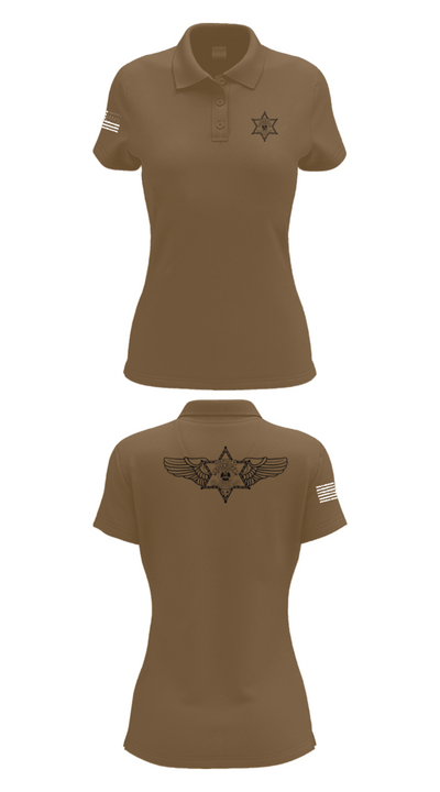 Air Support 72075098 Women's Short Sleeve Performance Polo  - 14