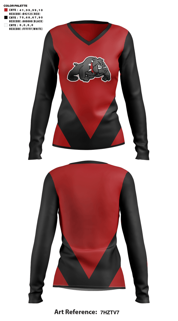 Womens Long Sleeve Vneck Shirt, Bucklin R-2 High School Cheer, Cheer, Teamtime, Team time, sublimation, custom sports apparel, team uniforms, spirit wear, spiritwear, sports uniforms, custom shirts, team store, custom team store, fundraiser sports, apparel fundraiser