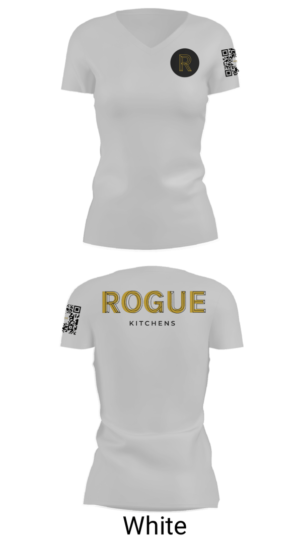 Womens Short Sleeve Vneck Shirt, Rogue kitchens, , Teamtime, Team time, sublimation, custom sports apparel, team uniforms, spirit wear, spiritwear, sports uniforms, custom shirts, team store, custom team store, fundraiser sports, apparel fundraiser