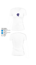 Shepaug Valley High School Ice Hockey 43767452 Women's Short Sleeve V-neck Shirt - 18