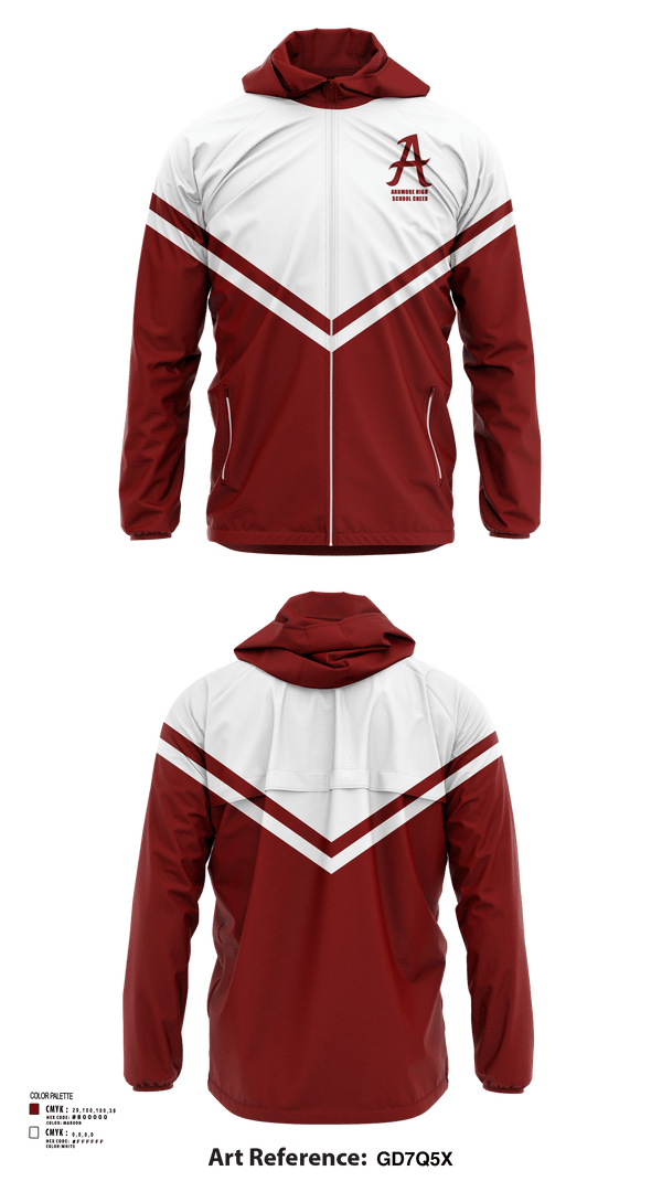 Windbreaker, Ardmore High School Cheer, Cheer, Teamtime, Team time, sublimation, custom sports apparel, team uniforms, spirit wear, spiritwear, sports uniforms, custom shirts, team store, custom team store, fundraiser sports, apparel fundraiser