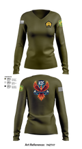 Phoenix H2F 94523826 Women's Long Sleeve V-neck Shirt -1 100