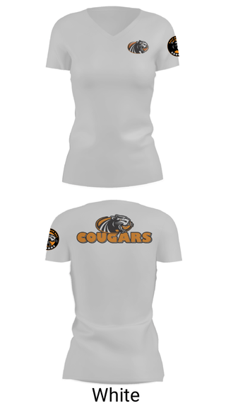 Women's Short Sleeve Vneck Shirt, Half Moon Bay High School Tennis, Tennis, Teamtime, Team time, sublimation, custom sports apparel, team uniforms, spirit wear, spiritwear, sports uniforms, custom shirts, team store, custom team store, fundraiser sports, apparel fundraiser