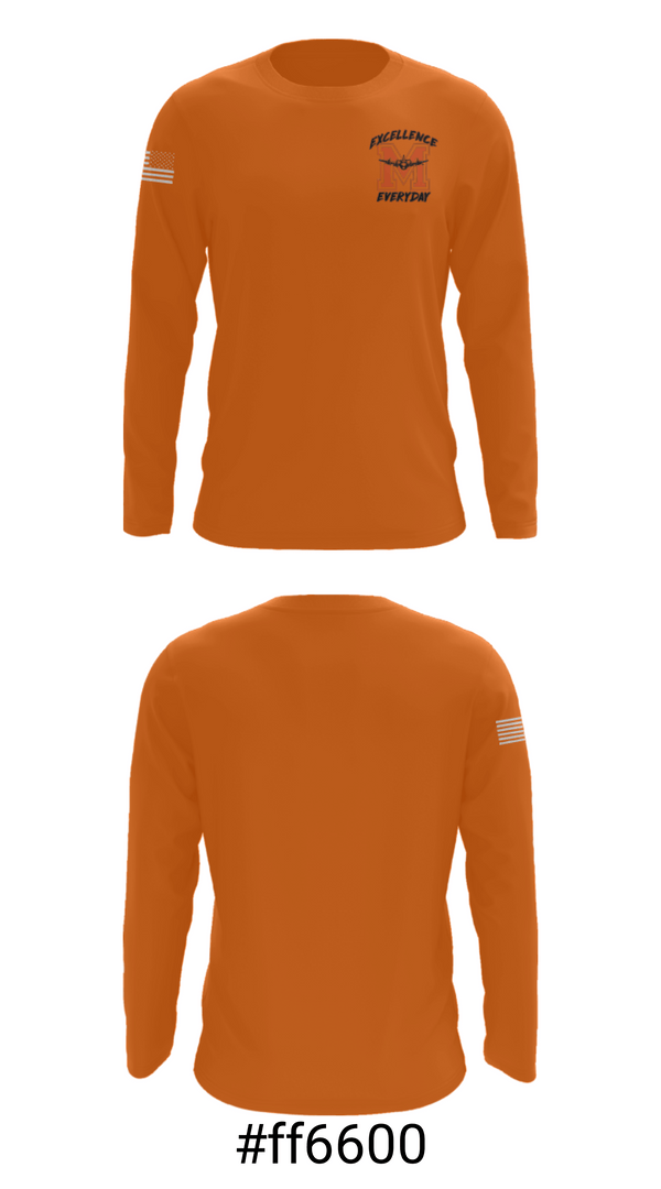 Long Sleeve Performance Shirt, Macomb Senior High School Baseball, Baseball, Teamtime, Team time, sublimation, custom sports apparel, team uniforms, spirit wear, spiritwear, sports uniforms, custom shirts, team store, custom team store, fundraiser sports, apparel fundraiser