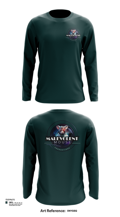 Malevolent Mouse Productions Long Sleeve Performance Shirt 107