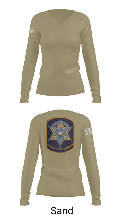 Criminal Investigation 3938601 Women's Long Sleeve V-neck Shirt - 92