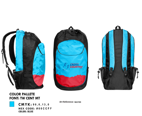 Gear Bag, San Gabriel Matadors, Cross Country, Teamtime, Team time, sublimation, custom sports apparel, team uniforms, spirit wear, spiritwear, sports uniforms, custom shirts, team store, custom team store, fundraiser sports, apparel fundraiser