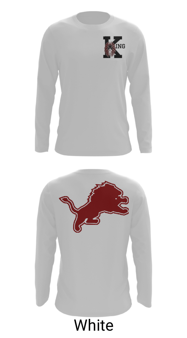 Long Sleeve Performance Shirt, Martin Luther King Jr High School Tennis, Tennis, Teamtime, Team time, sublimation, custom sports apparel, team uniforms, spirit wear, spiritwear, sports uniforms, custom shirts, team store, custom team store, fundraiser sports, apparel fundraiser