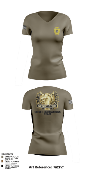 Womens Short Sleeve Vneck Shirt, HCSO CNT, Police, Teamtime, Team time, sublimation, custom sports apparel, team uniforms, spirit wear, spiritwear, sports uniforms, custom shirts, team store, custom team store, fundraiser sports, apparel fundraiser