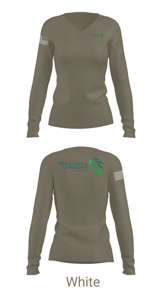 Womens Long Sleeve Vneck Shirt, Moils Lawn and landscape, , Teamtime, Team time, sublimation, custom sports apparel, team uniforms, spirit wear, spiritwear, sports uniforms, custom shirts, team store, custom team store, fundraiser sports, apparel fundraiser