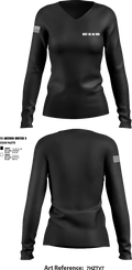 Best co 39 BSB 97174567 Women's Long Sleeve V-neck Shirt - 1