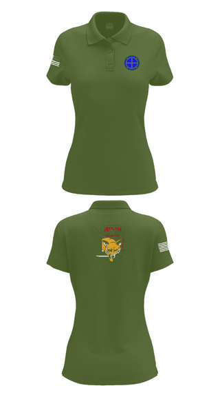 Womens Short Sleeve Performance Polo, A co 935th ASB 3rd Platoon, National Guard, Teamtime, Team time, sublimation, custom sports apparel, team uniforms, spirit wear, spiritwear, sports uniforms, custom shirts, team store, custom team store, fundraiser sports, apparel fundraiser