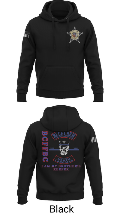 Bluecrew law enforcement motorcycle club 56909917 Hoodie - 36