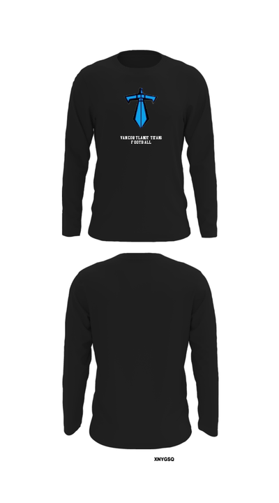 Van Cortlandt Titans Football 33954173 Long Sleeve Performance Shirt - 27