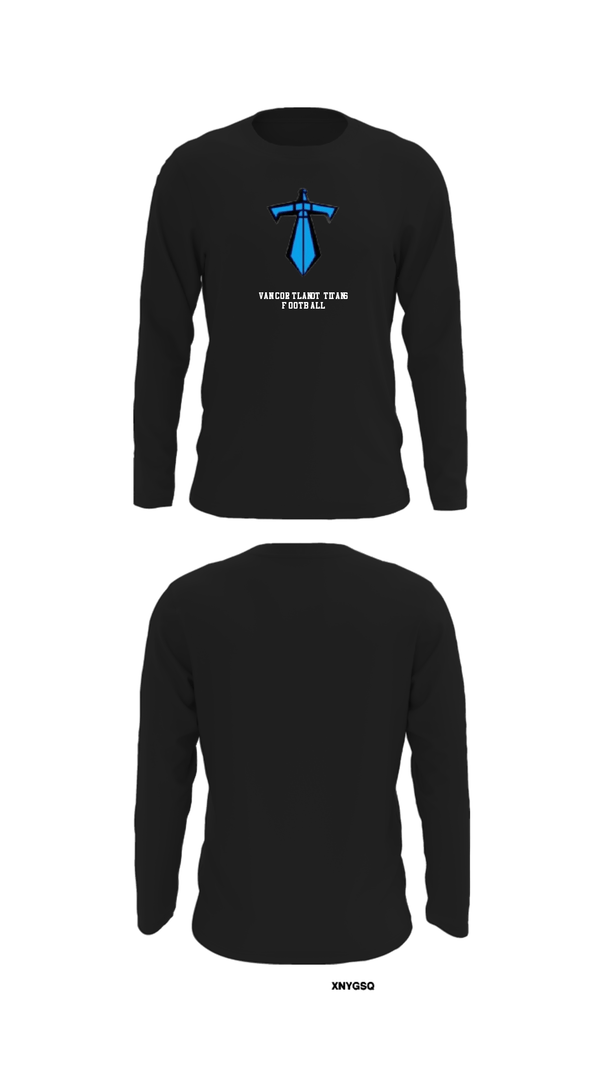 Long Sleeve Performance Shirt, Van Cortlandt Titans Football, Football, Teamtime, Team time, sublimation, custom sports apparel, team uniforms, spirit wear, spiritwear, sports uniforms, custom shirts, team store, custom team store, fundraiser sports, apparel fundraiser