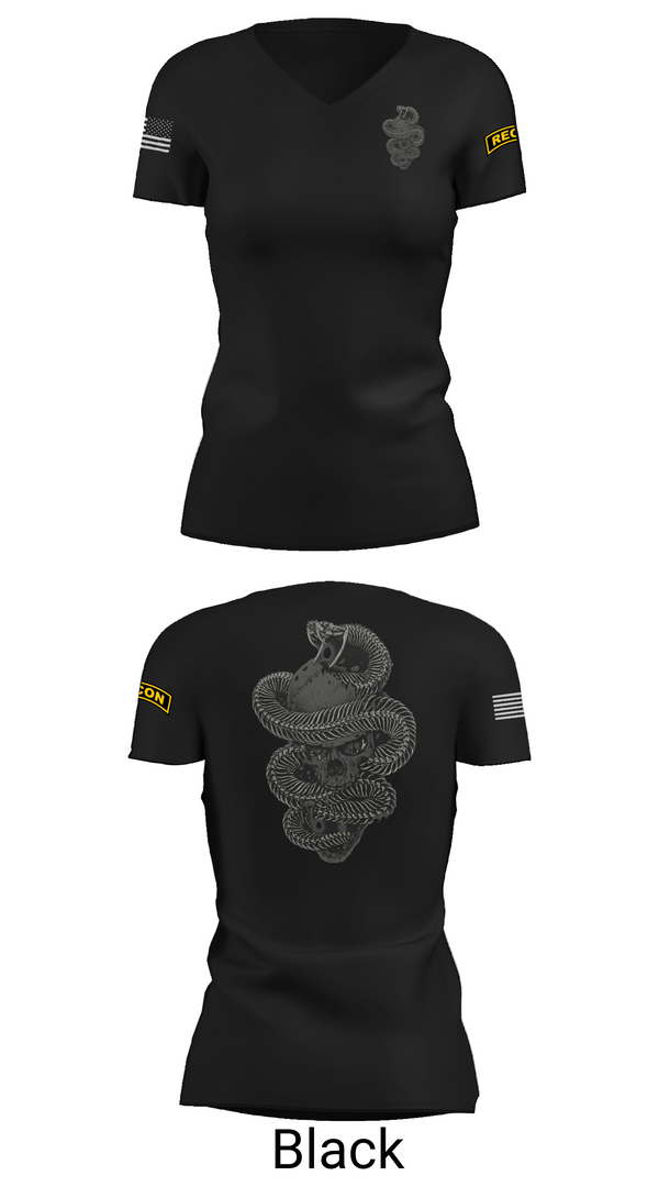 Womens Short Sleeve Vneck Shirt, HHC 1-8IN SCT, Army, Teamtime, Team time, sublimation, custom sports apparel, team uniforms, spirit wear, spiritwear, sports uniforms, custom shirts, team store, custom team store, fundraiser sports, apparel fundraiser