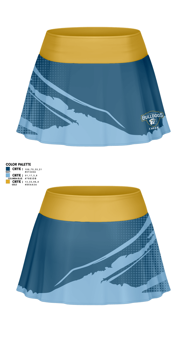 Skort, Grandview Middle School Cheer, Cheer, Teamtime, Team time, sublimation, custom sports apparel, team uniforms, spirit wear, spiritwear, sports uniforms, custom shirts, team store, custom team store, fundraiser sports, apparel fundraiser