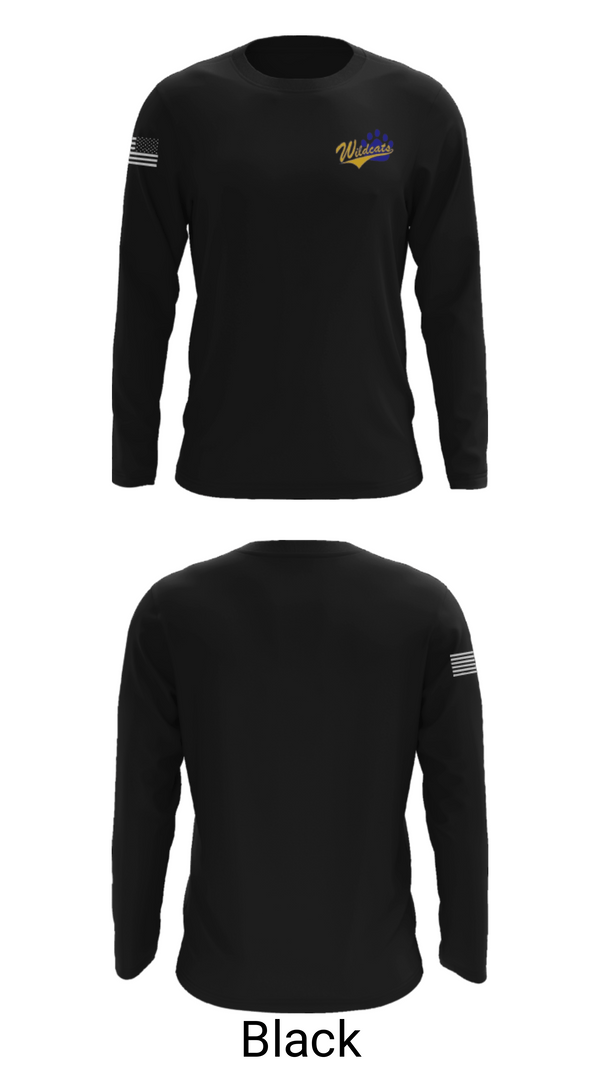 Long Sleeve Performance Shirt, Richwoods Middle School Cheer, Cheer, Teamtime, Team time, sublimation, custom sports apparel, team uniforms, spirit wear, spiritwear, sports uniforms, custom shirts, team store, custom team store, fundraiser sports, apparel fundraiser