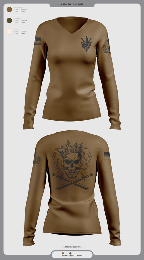 Womens Long Sleeve Vneck Shirt 1, Forge, , Teamtime, Team time, sublimation, custom sports apparel, team uniforms, spirit wear, spiritwear, sports uniforms, custom shirts, team store, custom team store, fundraiser sports, apparel fundraiser