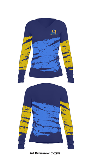 Women's Long Sleeve Vneck Shirt, New Washington High School Softball, Softball, Teamtime, Team time, sublimation, custom sports apparel, team uniforms, spirit wear, spiritwear, sports uniforms, custom shirts, team store, custom team store, fundraiser sports, apparel fundraiser