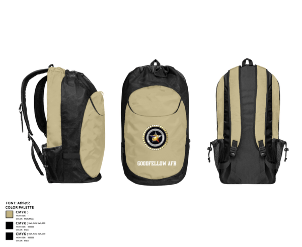 Gear Bag, Goodfellow AFB, Marines, Teamtime, Team time, sublimation, custom sports apparel, team uniforms, spirit wear, spiritwear, sports uniforms, custom shirts, team store, custom team store, fundraiser sports, apparel fundraiser