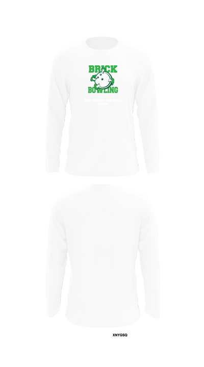 Brick Township High School Bowling 91712192 Long Sleeve Performance Shirt 8