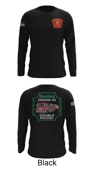 Long Sleeve Performance Shirt, Boston Fire Department Engine 55, , Teamtime, Team time, sublimation, custom sports apparel, team uniforms, spirit wear, spiritwear, sports uniforms, custom shirts, team store, custom team store, fundraiser sports, apparel fundraiser