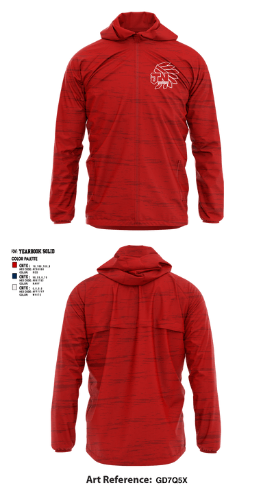 Jim Ned High School Tennis 68965305 Windbreaker - 1