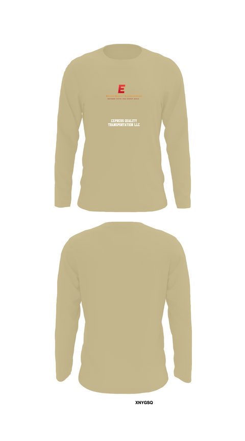 Long Sleeve Performance Shirt, Express Quality Transportation LLC, , Teamtime, Team time, sublimation, custom sports apparel, team uniforms, spirit wear, spiritwear, sports uniforms, custom shirts, team store, custom team store, fundraiser sports, apparel fundraiser