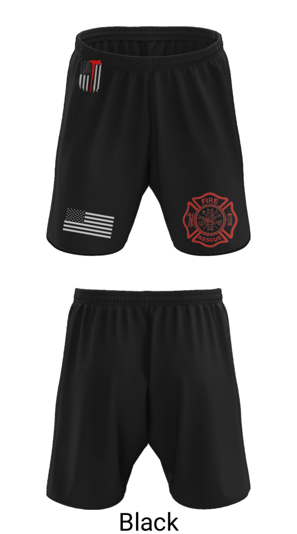 Athletic Shorts With Pockets, Okay Fire & Rescue, Fire Department, Teamtime, Team time, sublimation, custom sports apparel, team uniforms, spirit wear, spiritwear, sports uniforms, custom shirts, team store, custom team store, fundraiser sports, apparel fundraiser