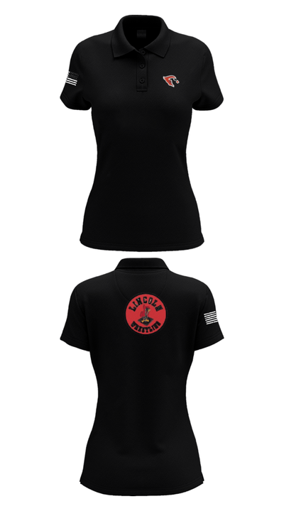 Lincoln High School Wrestling 87606479 Women's Short Sleeve Performance Polo  - 36