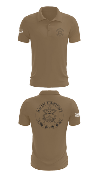 Short Sleeve Performance Polo, Underwater Search & Recovery Team, Police, Teamtime, Team time, sublimation, custom sports apparel, team uniforms, spirit wear, spiritwear, sports uniforms, custom shirts, team store, custom team store, fundraiser sports, apparel fundraiser