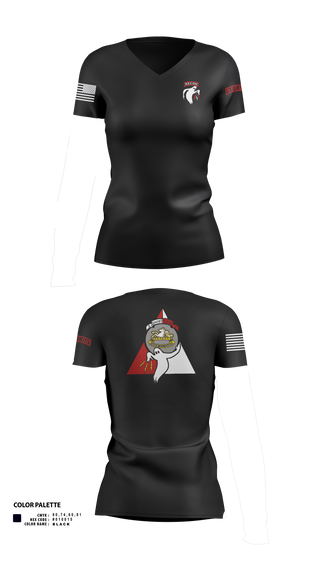 Womens Short Sleeve Vneck Shirt, Ghost Platoon, HHC, 2-8 CAV, 1ABCT, 1CD, , Teamtime, Team time, sublimation, custom sports apparel, team uniforms, spirit wear, spiritwear, sports uniforms, custom shirts, team store, custom team store, fundraiser sports, apparel fundraiser