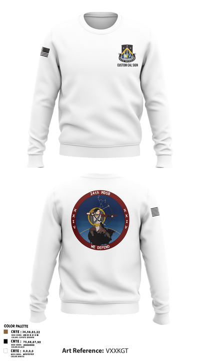 24th MDSB 11455369 Crew Neck Sweatshirt - 109