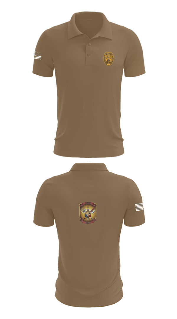 Short Sleeve Performance Polo, 4th Law Enforcement Battalion Bravo Company, Marines, Teamtime, Team time, sublimation, custom sports apparel, team uniforms, spirit wear, spiritwear, sports uniforms, custom shirts, team store, custom team store, fundraiser sports, apparel fundraiser