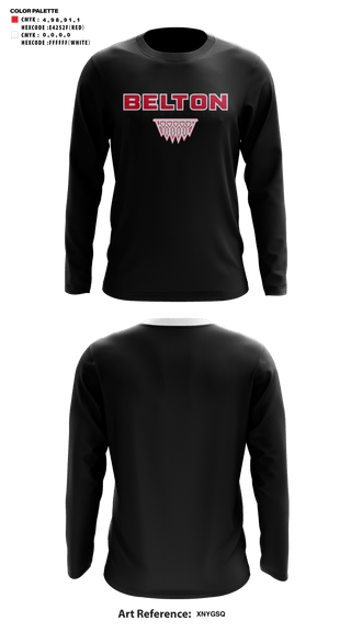 Long Sleeve Shooting Shirt, Belton High School Basketball, Women's Basketball, Teamtime, Team time, sublimation, custom sports apparel, team uniforms, spirit wear, spiritwear, sports uniforms, custom shirts, team store, custom team store, fundraiser sports, apparel fundraiser