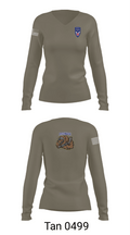 539th CTC(L) 64656051 Women's Long Sleeve V-neck Shirt - 77