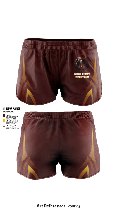 West Tampa spartans 17647688 Women's Shorts - 1
