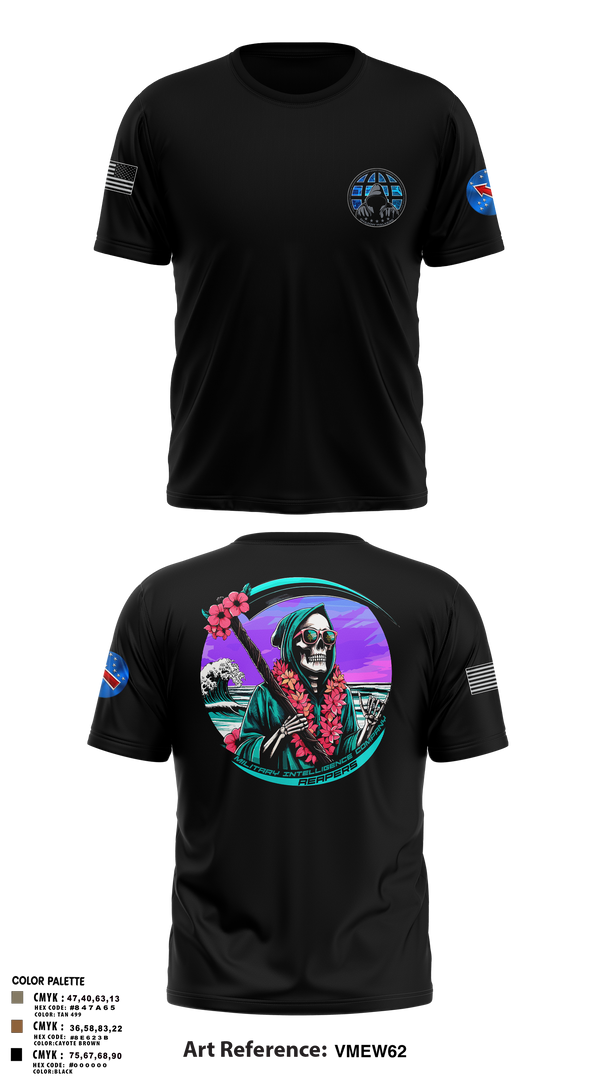 Short Sleeve Performance Shirt, REAPERS, FT SHAFTER, , Teamtime, Team time, sublimation, custom sports apparel, team uniforms, spirit wear, spiritwear, sports uniforms, custom shirts, team store, custom team store, fundraiser sports, apparel fundraiser