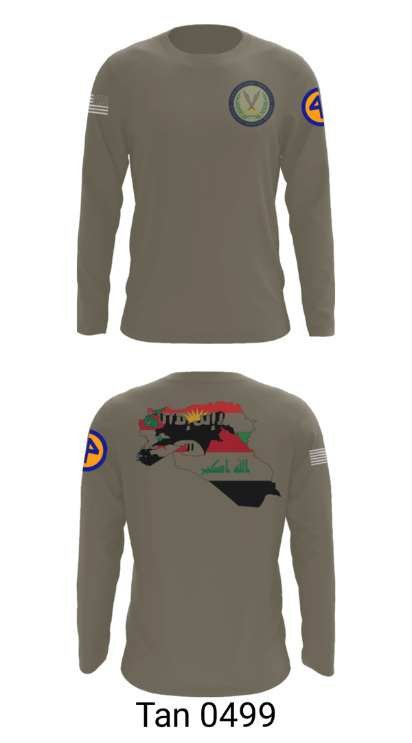 Long Sleeve Performance Shirt, 44th ICBT, National Guard, Teamtime, Team time, sublimation, custom sports apparel, team uniforms, spirit wear, spiritwear, sports uniforms, custom shirts, team store, custom team store, fundraiser sports, apparel fundraiser