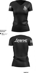 Tritac Shooting Solutions 89127627 Women's Short Sleeve V-neck Shirt - 27