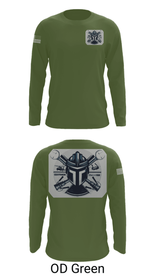 Long Sleeve Performance Shirt, 2-4 GSAB ECHO CO., Army, Teamtime, Team time, sublimation, custom sports apparel, team uniforms, spirit wear, spiritwear, sports uniforms, custom shirts, team store, custom team store, fundraiser sports, apparel fundraiser