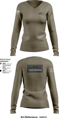 T&D Munitions 93716170 Women's Long Sleeve V-neck Shirt - 2