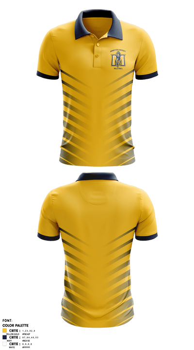 Murray State University Volleyball 29565911 Short Sleeve Performance Polo - 1
