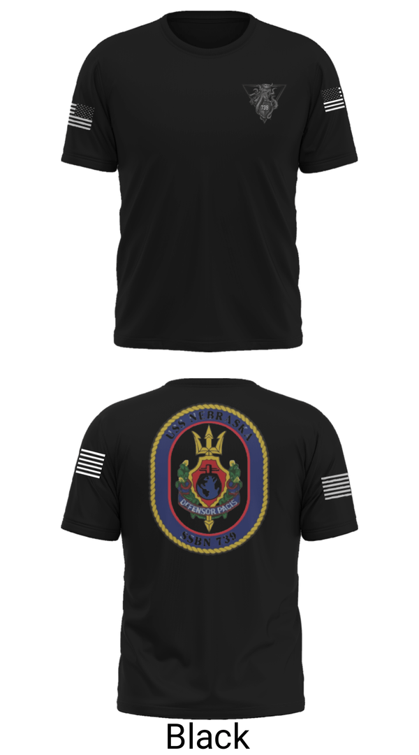 Short Sleeve Performance Shirt, USS Nebraska, Navy, Teamtime, Team time, sublimation, custom sports apparel, team uniforms, spirit wear, spiritwear, sports uniforms, custom shirts, team store, custom team store, fundraiser sports, apparel fundraiser