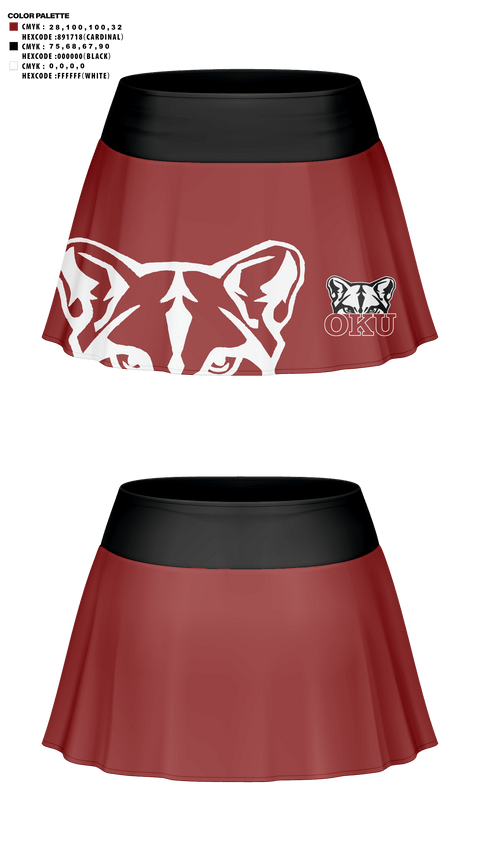 Skort, Oklahoma Union Senior High School Cheer, Cheer, Teamtime, Team time, sublimation, custom sports apparel, team uniforms, spirit wear, spiritwear, sports uniforms, custom shirts, team store, custom team store, fundraiser sports, apparel fundraiser