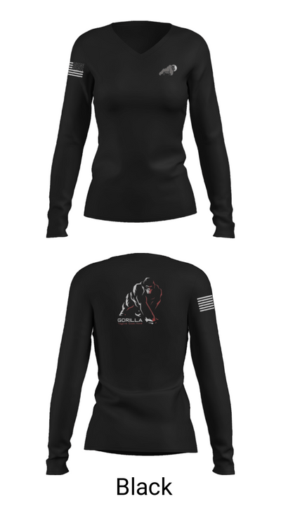 USACA-R 32862257 Women's Long Sleeve V-neck Shirt - 37