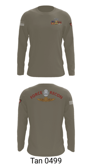 Long Sleeve Performance Shirt, B Co. 3rd Recon BnForce Reconnaissance, Marines, Teamtime, Team time, sublimation, custom sports apparel, team uniforms, spirit wear, spiritwear, sports uniforms, custom shirts, team store, custom team store, fundraiser sports, apparel fundraiser